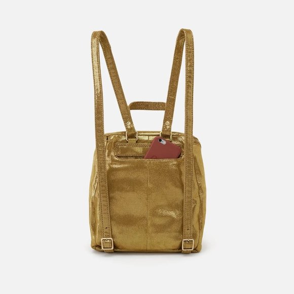 NWT New Hobo River Backpack Dusty Blue Leather Retired Rare Bags | Nwt New Hobo River Backpack Shimmer Leather Retired  main image 4